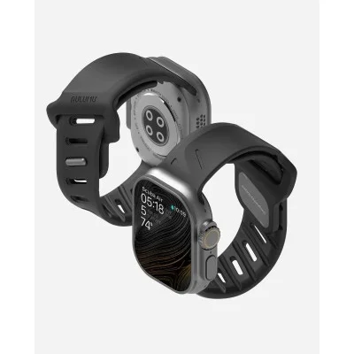 Aulumu A02 Offbeat Sport Band for Apple Watch 44/45/46/49mm - Black